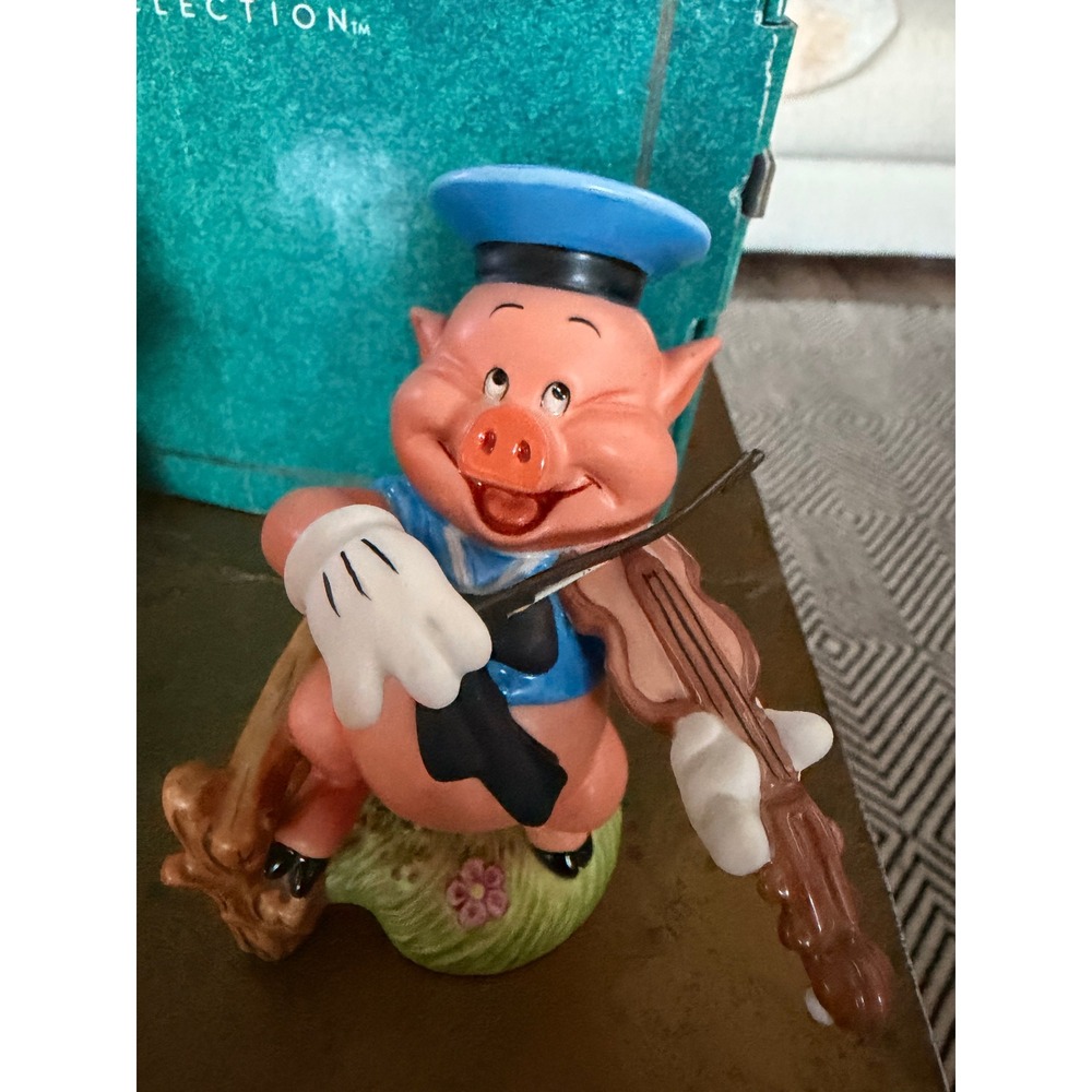 WDCC Three‎ Little Pigs Practical Fifer Fiddler Disney Set COA Lot of 2 READ - Picture 13 of 16